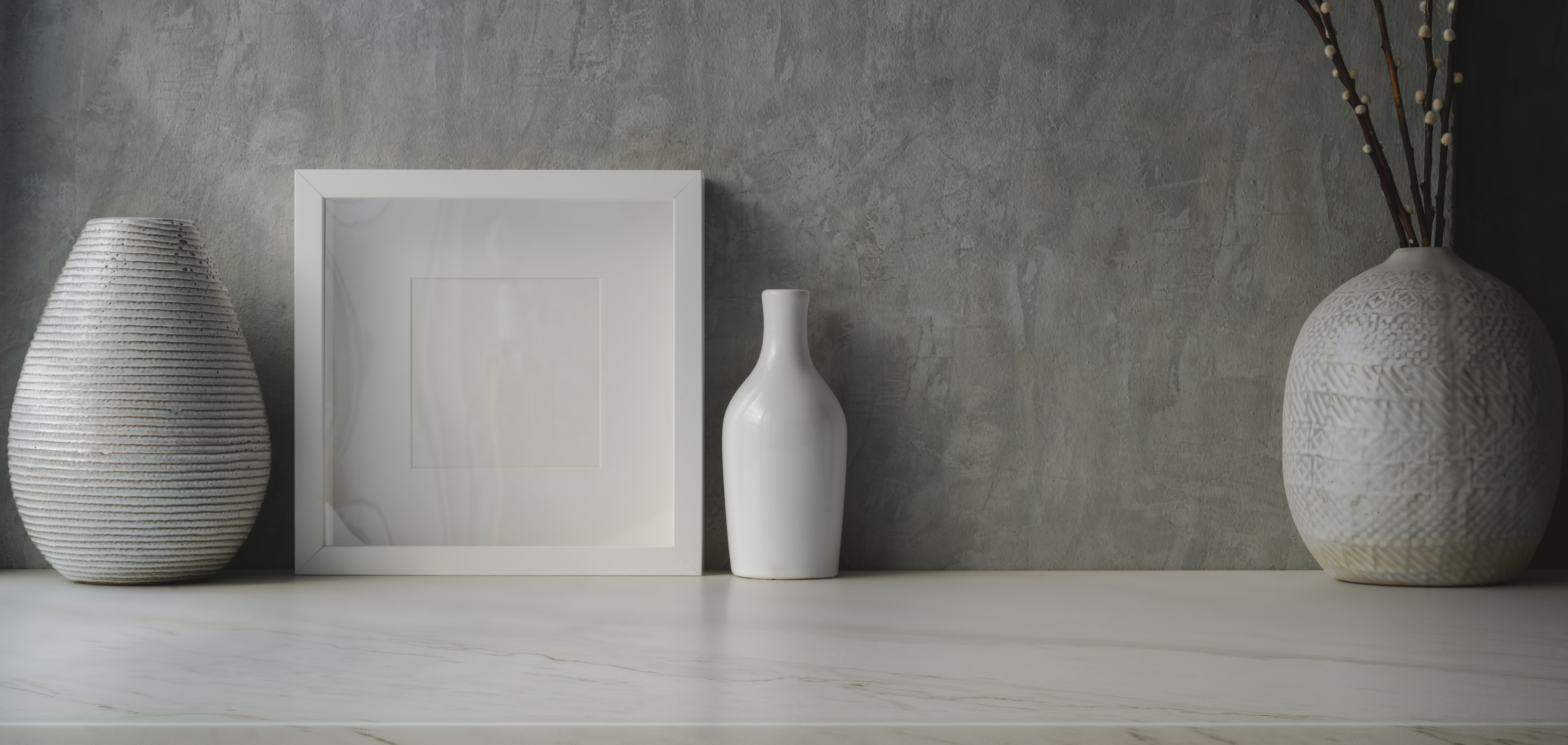 White Ceramic Vase on White Wooden Table